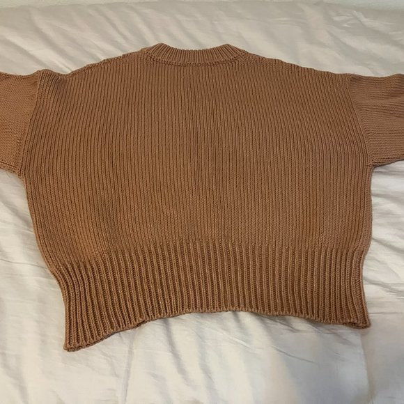 MATE the Label Camel Crew Neck Sweater - Picture 2 of 4